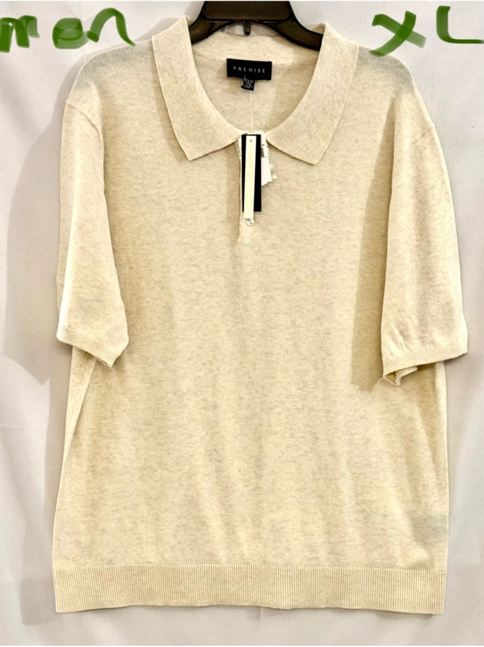 Premise Cream Short-Sleeve Polo